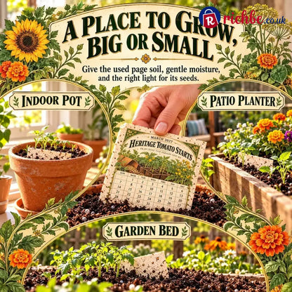 🌱 2027 Heirloom Garden Plantable Seed Calendar | 12 Plantable Months with Vintage Botanical Art & Wooden Stand 🌼 - New