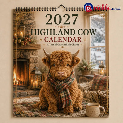 🐮 2027 Highland Cows Seasons Calendar - Calendar