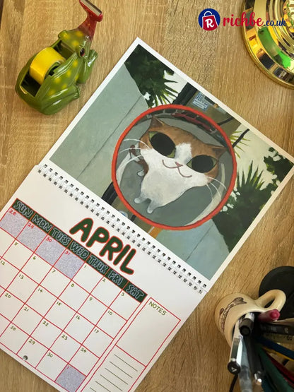 📆2027 Kelly Pringle Calendar【Calendar and sticker sheet】