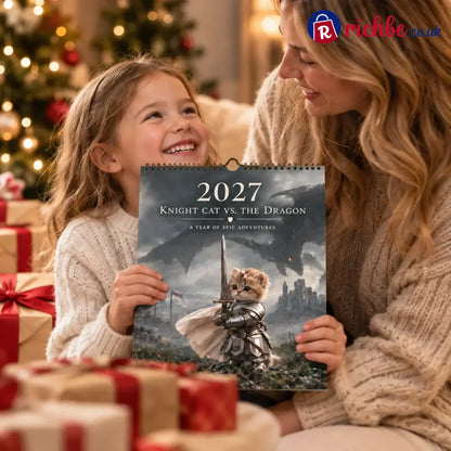 🐱2027 Knight Cat vs. The Dragon Calendar