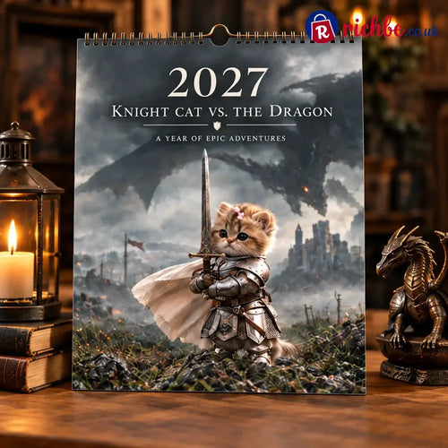 🐱2027 Knight Cat vs. The Dragon Calendar