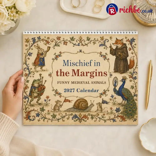 📜 2027 Medieval Animal Mischief in the Margins Wall Calendar