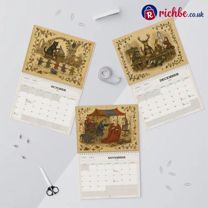 📜 2027 Medieval Animal Mischief in the Margins Wall Calendar