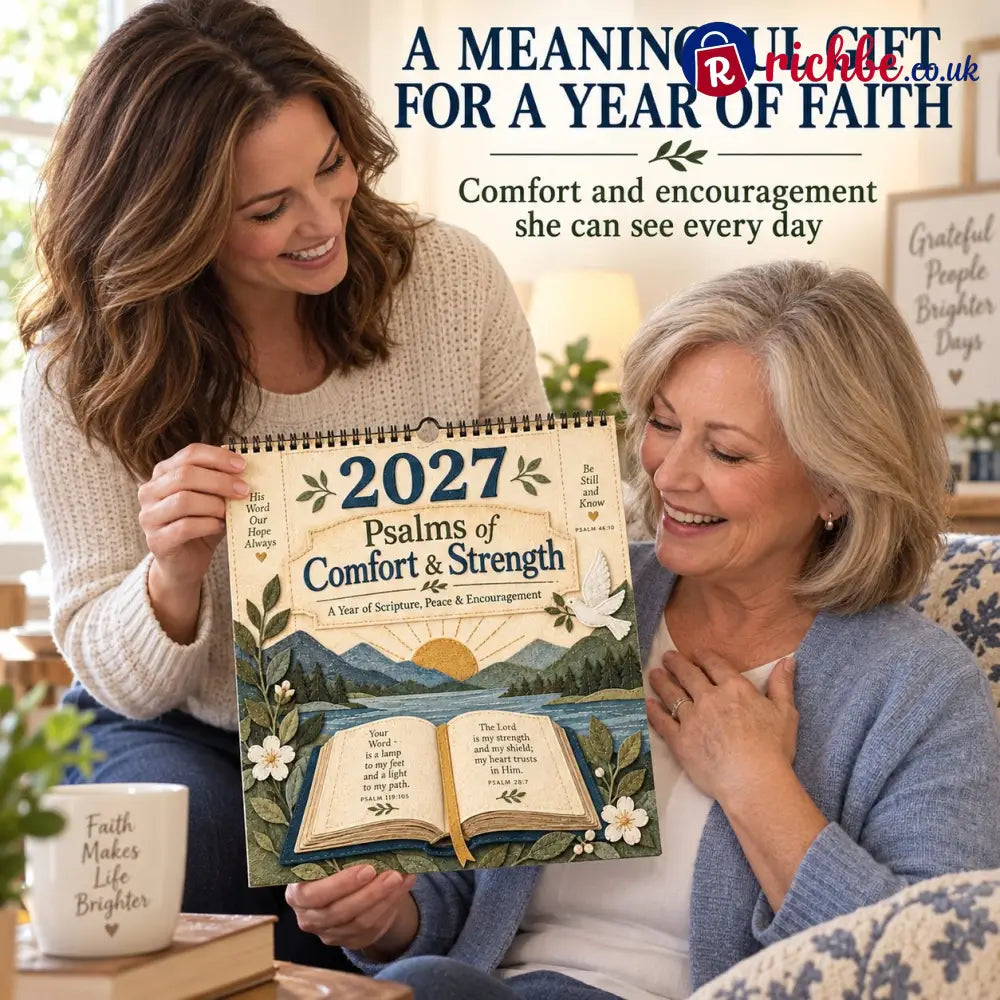 ✝️ 2027 Psalms Wall Calendar | Monthly Scripture & Christian Artwork - All Collections