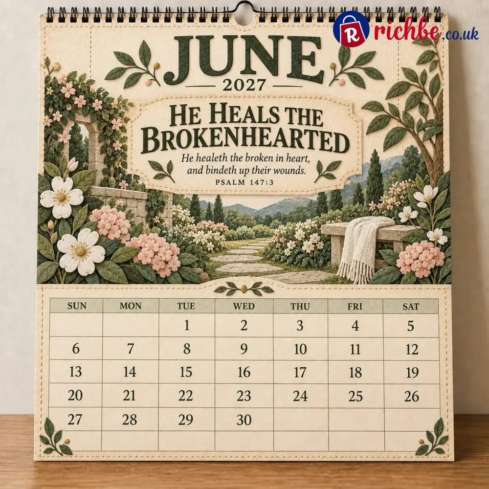 ✝️ 2027 Psalms Wall Calendar | Monthly Scripture & Christian Artwork - All Collections