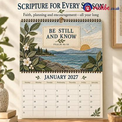 ✝️ 2027 Psalms Wall Calendar | Monthly Scripture & Christian Artwork - All Collections