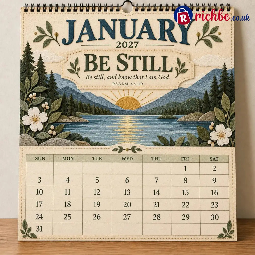 ✝️ 2027 Psalms Wall Calendar | Monthly Scripture & Christian Artwork - All Collections