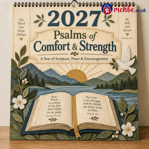 ✝️ 2027 Psalms Wall Calendar | Monthly Scripture & Christian Artwork - All Collections