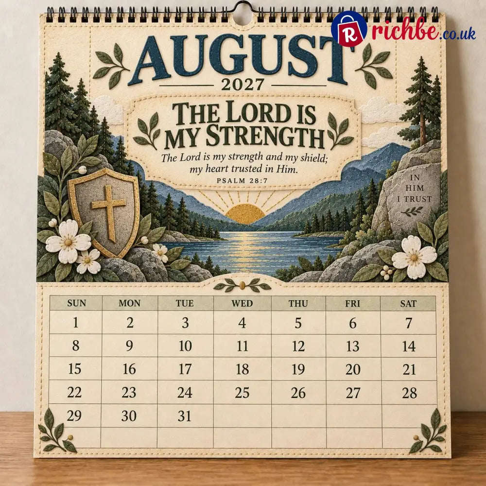 ✝️ 2027 Psalms Wall Calendar | Monthly Scripture & Christian Artwork - All Collections