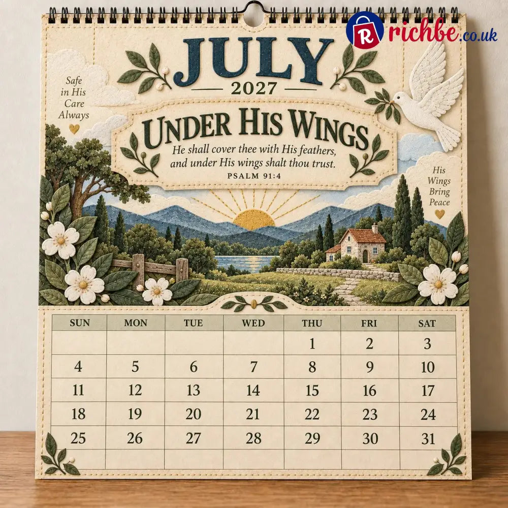 ✝️ 2027 Psalms Wall Calendar | Monthly Scripture & Christian Artwork - All Collections