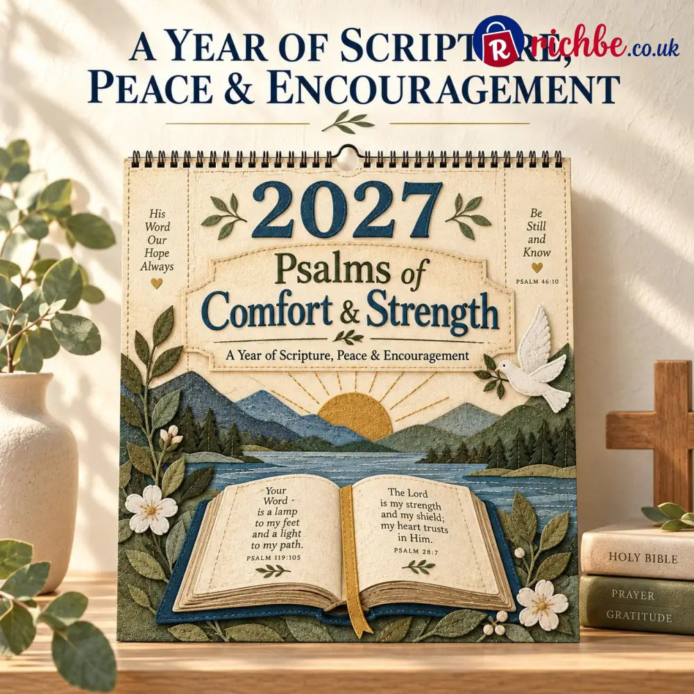 ✝️ 2027 Psalms Wall Calendar | Monthly Scripture & Christian Artwork - All Collections
