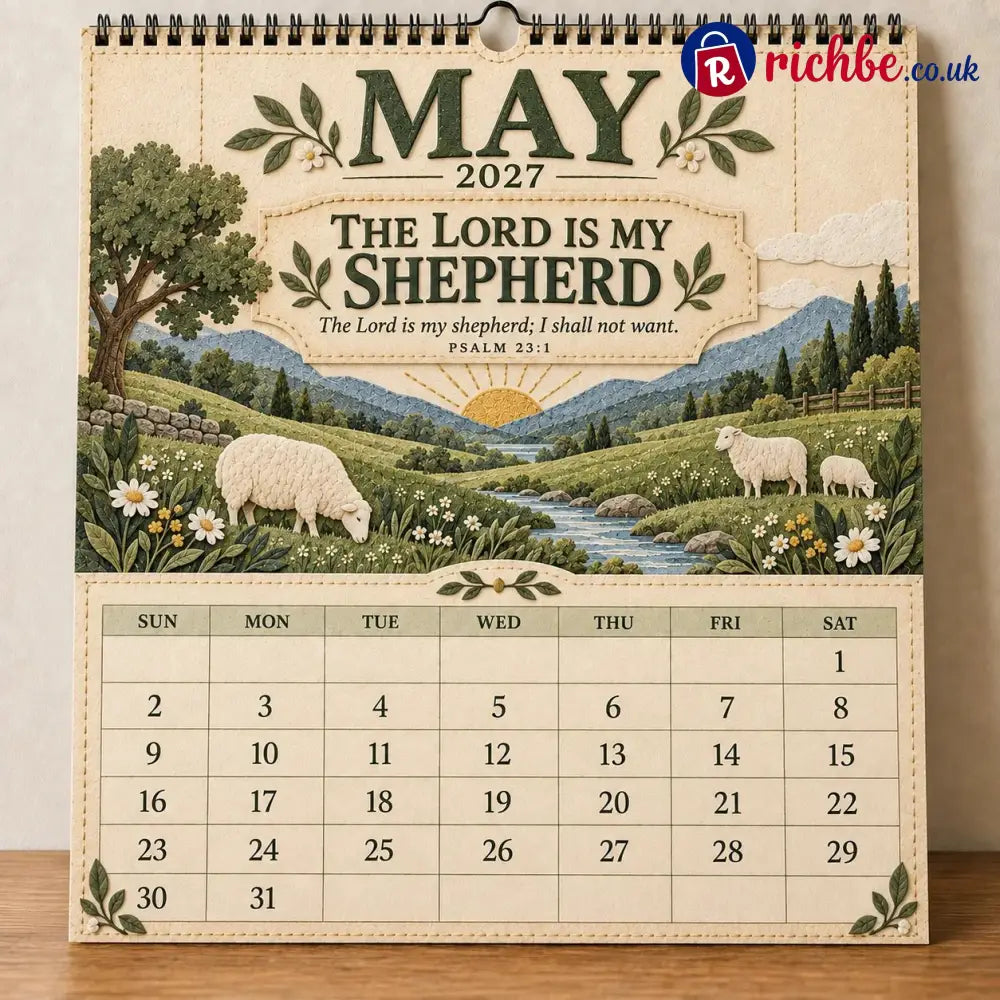 ✝️ 2027 Psalms Wall Calendar | Monthly Scripture & Christian Artwork - All Collections