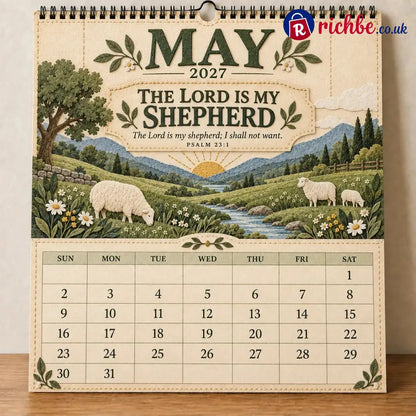 ✝️ 2027 Psalms Wall Calendar | Monthly Scripture & Christian Artwork - All Collections