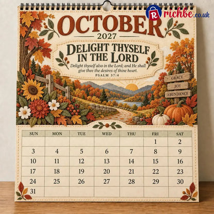 ✝️ 2027 Psalms Wall Calendar | Monthly Scripture & Christian Artwork - All Collections