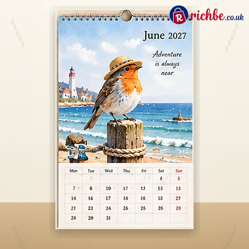 🐦 2027 Robins Through the Seasons Wall Calendar