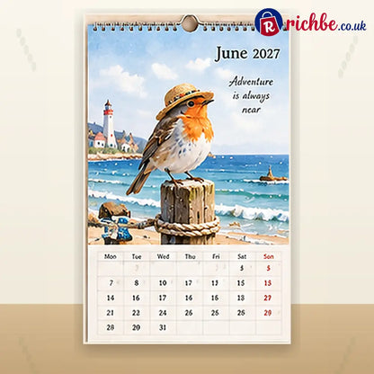 🐦 2027 Robins Through the Seasons Wall Calendar