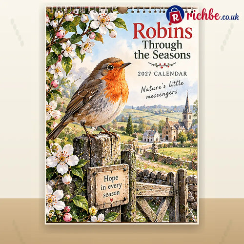 🐦 2027 Robins Through the Seasons Wall Calendar