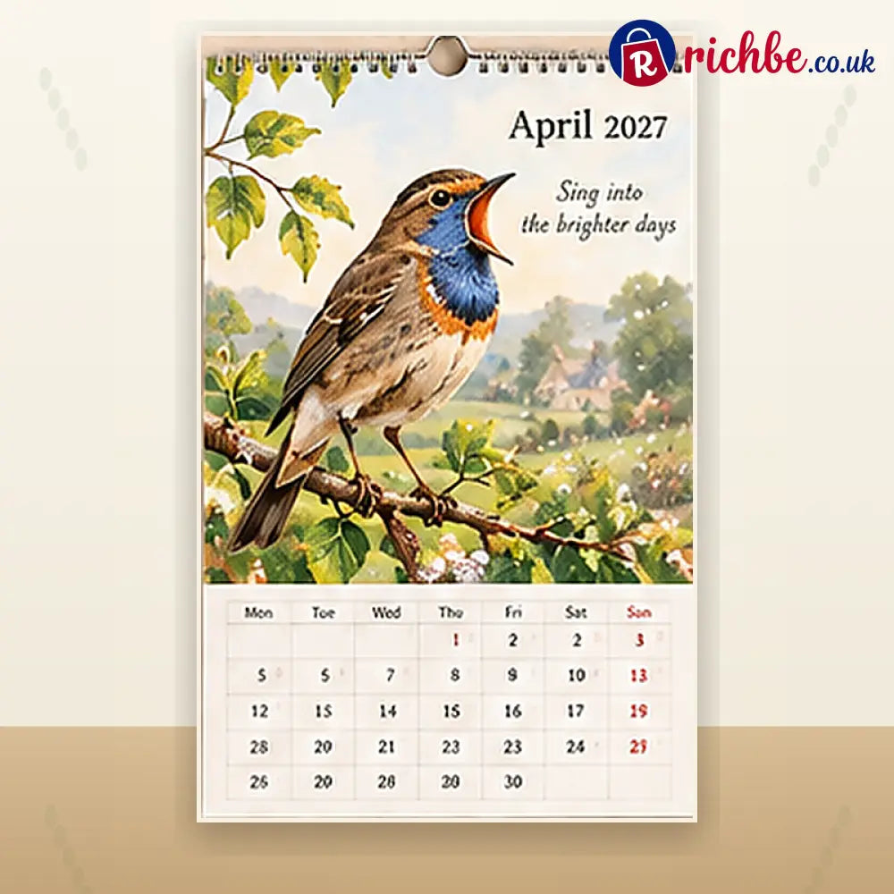 🐦 2027 Robins Through the Seasons Wall Calendar