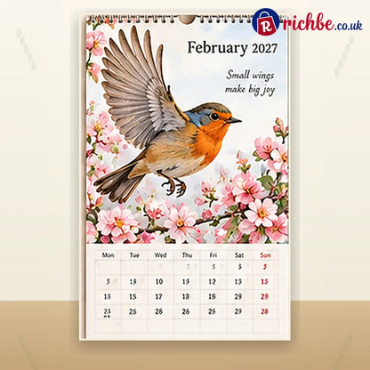 🐦 2027 Robins Through the Seasons Wall Calendar
