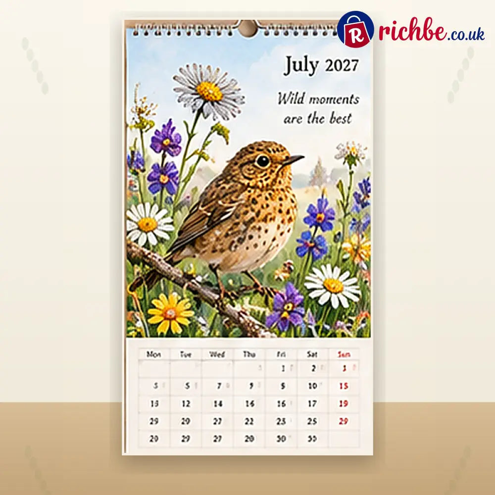 🐦 2027 Robins Through the Seasons Wall Calendar