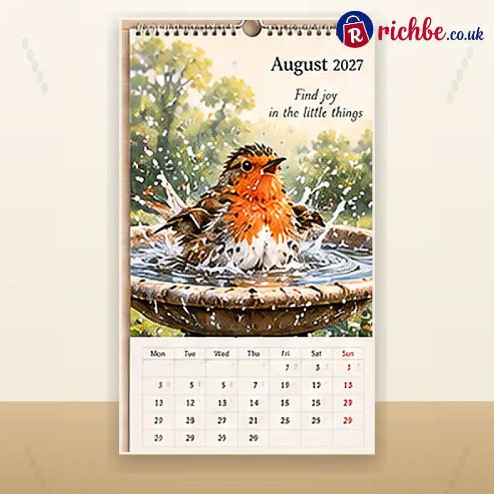 🐦 2027 Robins Through the Seasons Wall Calendar