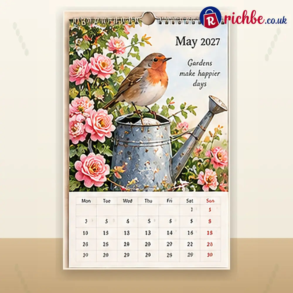 🐦 2027 Robins Through the Seasons Wall Calendar