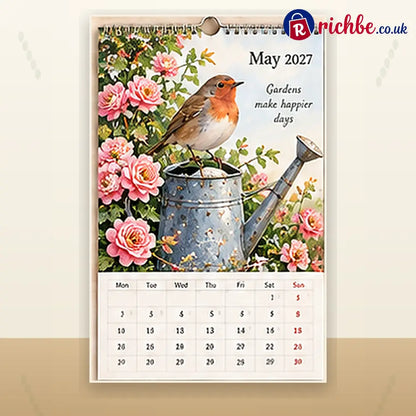🐦 2027 Robins Through the Seasons Wall Calendar