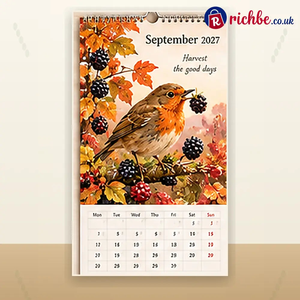 🐦 2027 Robins Through the Seasons Wall Calendar