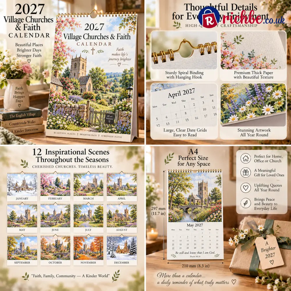 🌿 2027 Village Churches & Faith Calendar - 2027 Village Churches