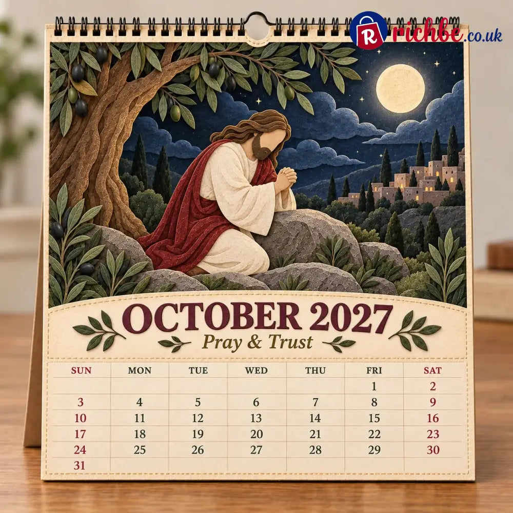 ✝️ 2027 Walking With Jesus Wall Calendar - All Collections
