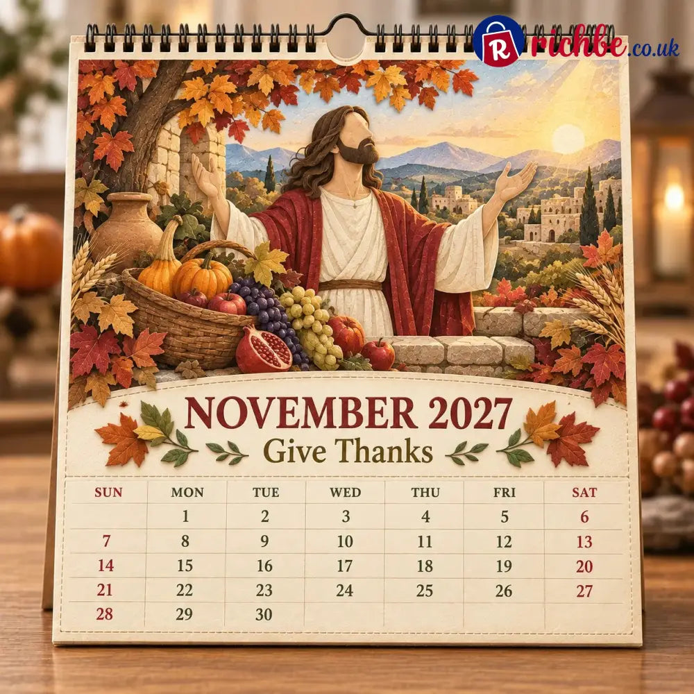 ✝️ 2027 Walking With Jesus Wall Calendar - All Collections