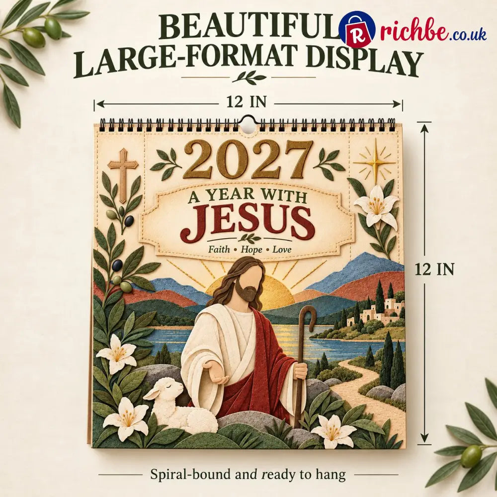 ✝️ 2027 Walking With Jesus Wall Calendar - All Collections