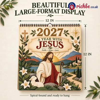 ✝️ 2027 Walking With Jesus Wall Calendar - All Collections