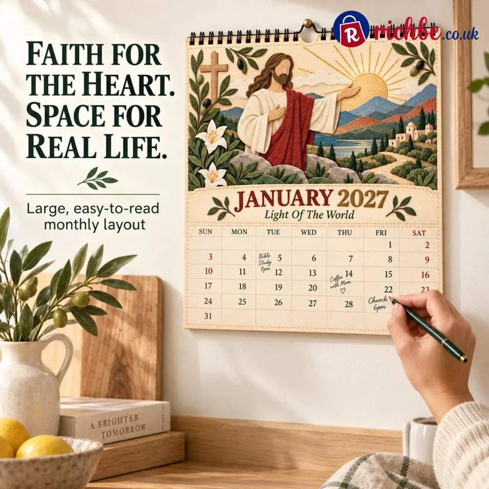 ✝️ 2027 Walking With Jesus Wall Calendar - All Collections