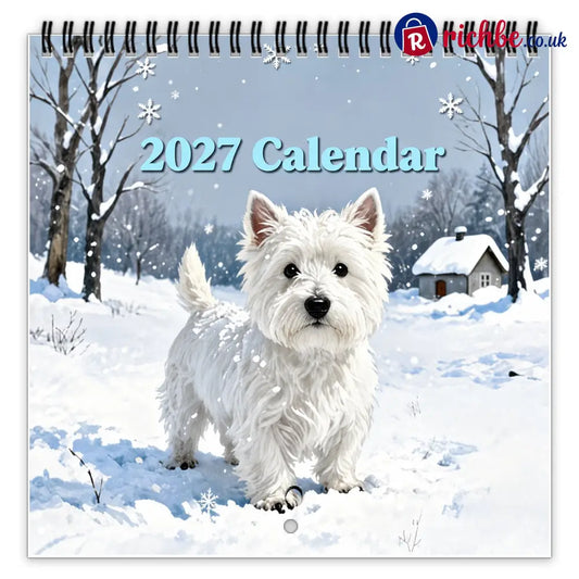 🐶 2027 West Highland White Terrier Calendar – 12 Months of Charming Dog Portraits & Happy Moments - 2027 CALENDAR📅