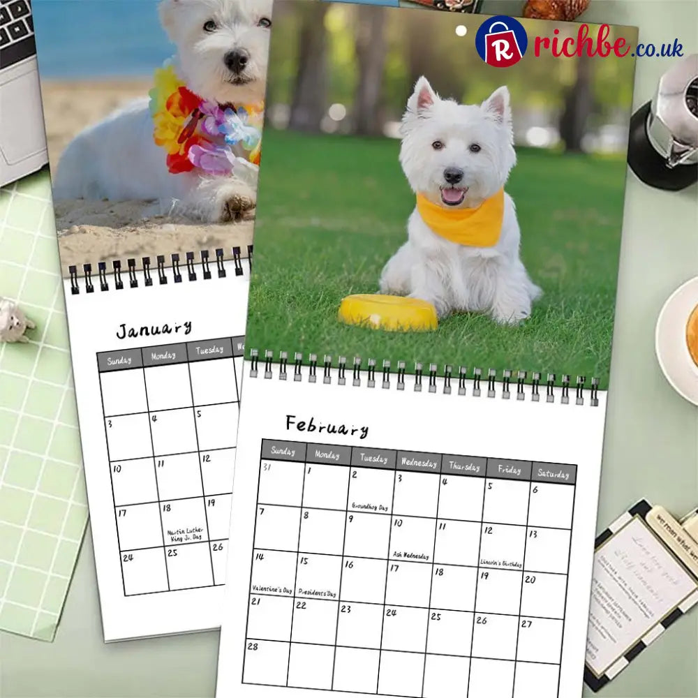 🐶 2027 West Highland White Terrier Calendar – 12 Months of Charming Dog Portraits & Happy Moments - 2027 CALENDAR📅