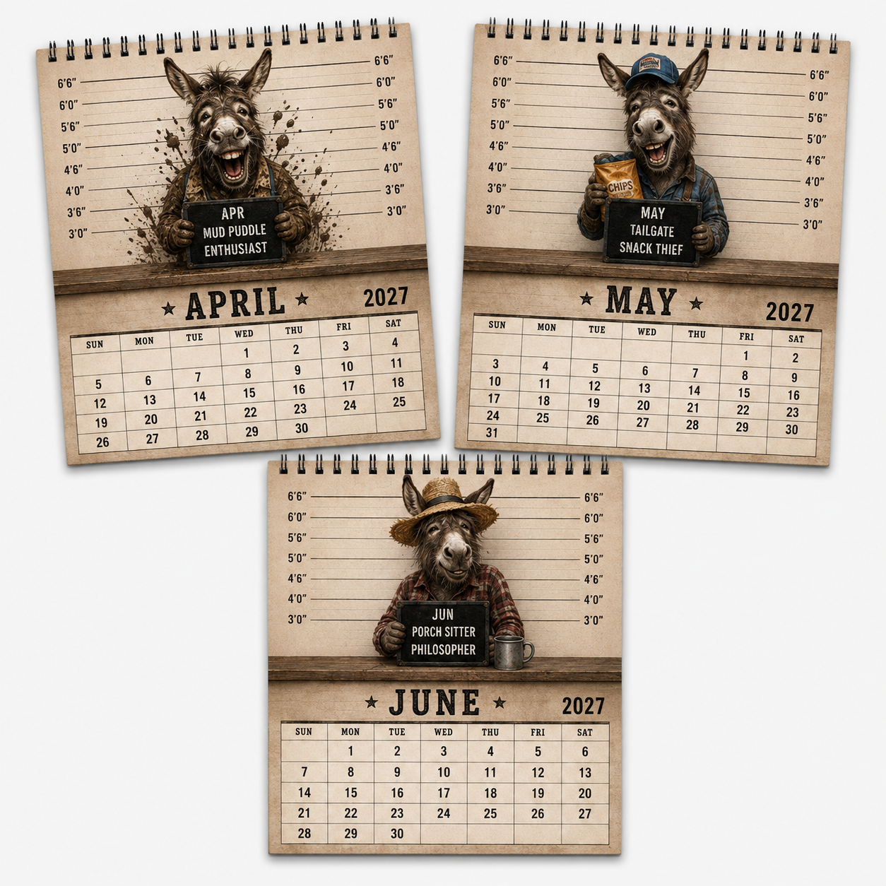 🦝🚨 Raccoon Crime Syndicate 2027 Calendar – 12 Months of Trash, Trouble & Tiny Criminals 😂