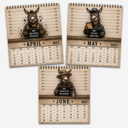 🦝🚨 Raccoon Crime Syndicate 2027 Calendar – 12 Months of Trash, Trouble & Tiny Criminals 😂