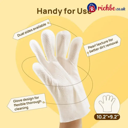 20Pcs Deodorizing Pet Glove Wipes