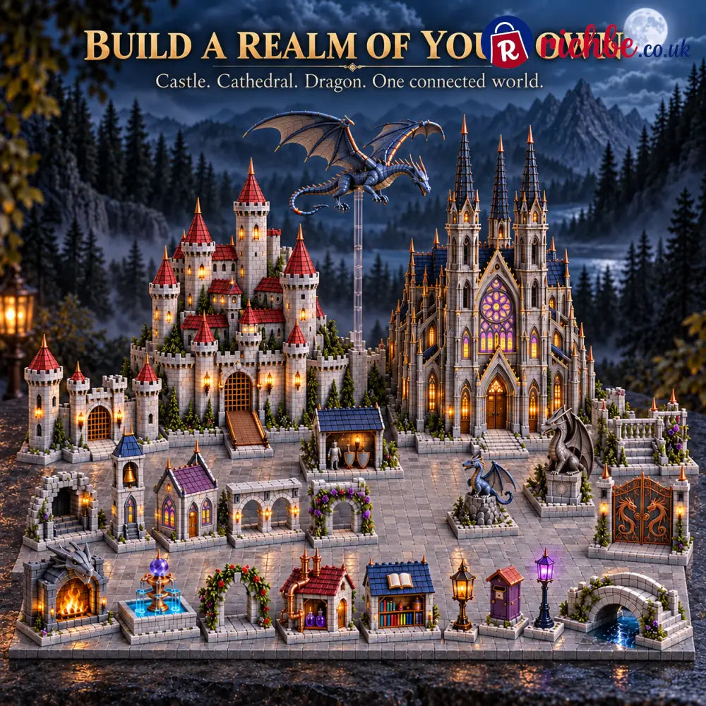 🐉24-day Medieval Magic Dragon Castle Cathedral Advent Calendar - Dargon