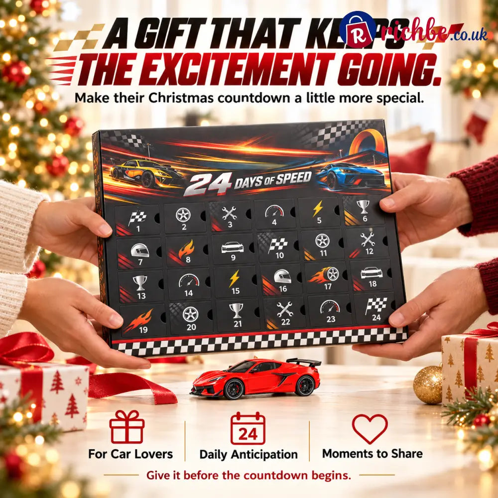 🏎️ 24-Day Racing Advent Calendar, Daily Surprises for Car Lovers