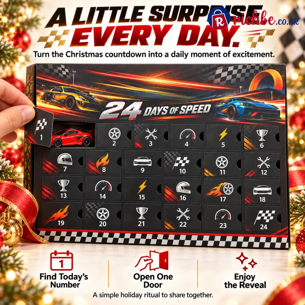 🏎️ 24-Day Racing Advent Calendar, Daily Surprises for Car Lovers