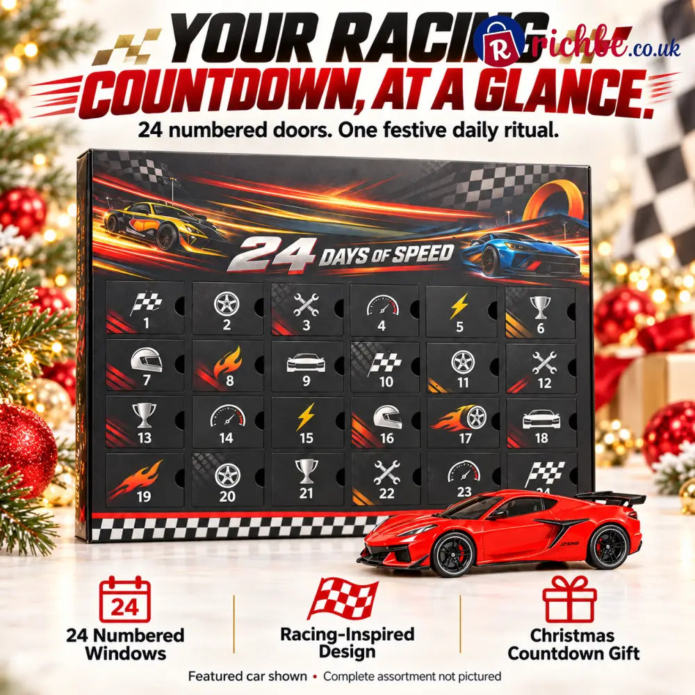 🏎️ 24-Day Racing Advent Calendar, Daily Surprises for Car Lovers
