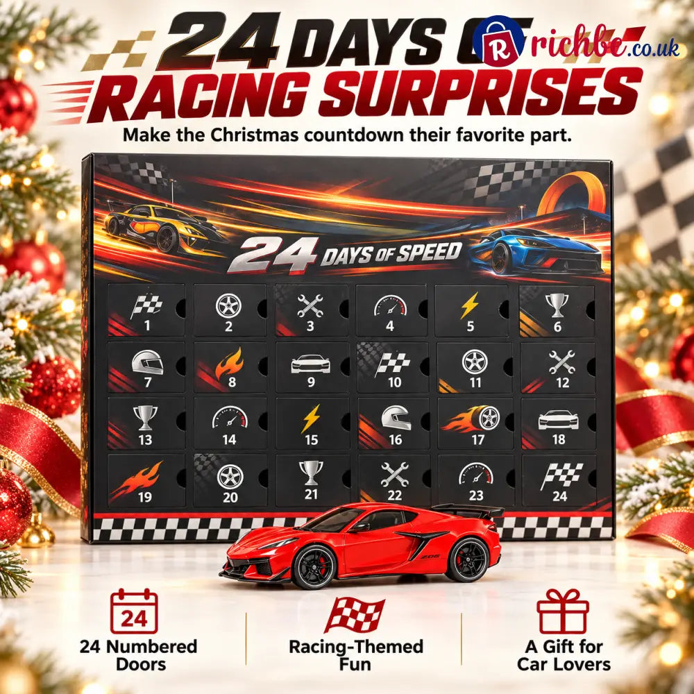 🏎️ 24-Day Racing Advent Calendar, Daily Surprises for Car Lovers