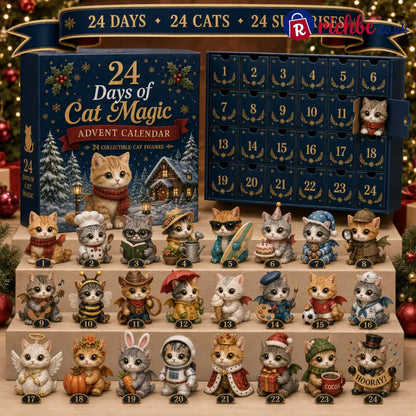 🐱 24 Days of American Shorthair Magic Advent Calendar – 24 Collectible Christmas Cat Surprises