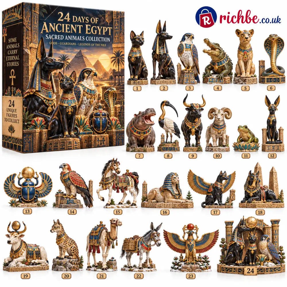 🐈‍⬛🏺24 Days of Ancient Egypt – Sacred Animals & Guardians Collection ✨