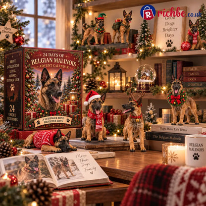24 Days of Belgian Malinois Joy, 24 Unique Collectible Figurines