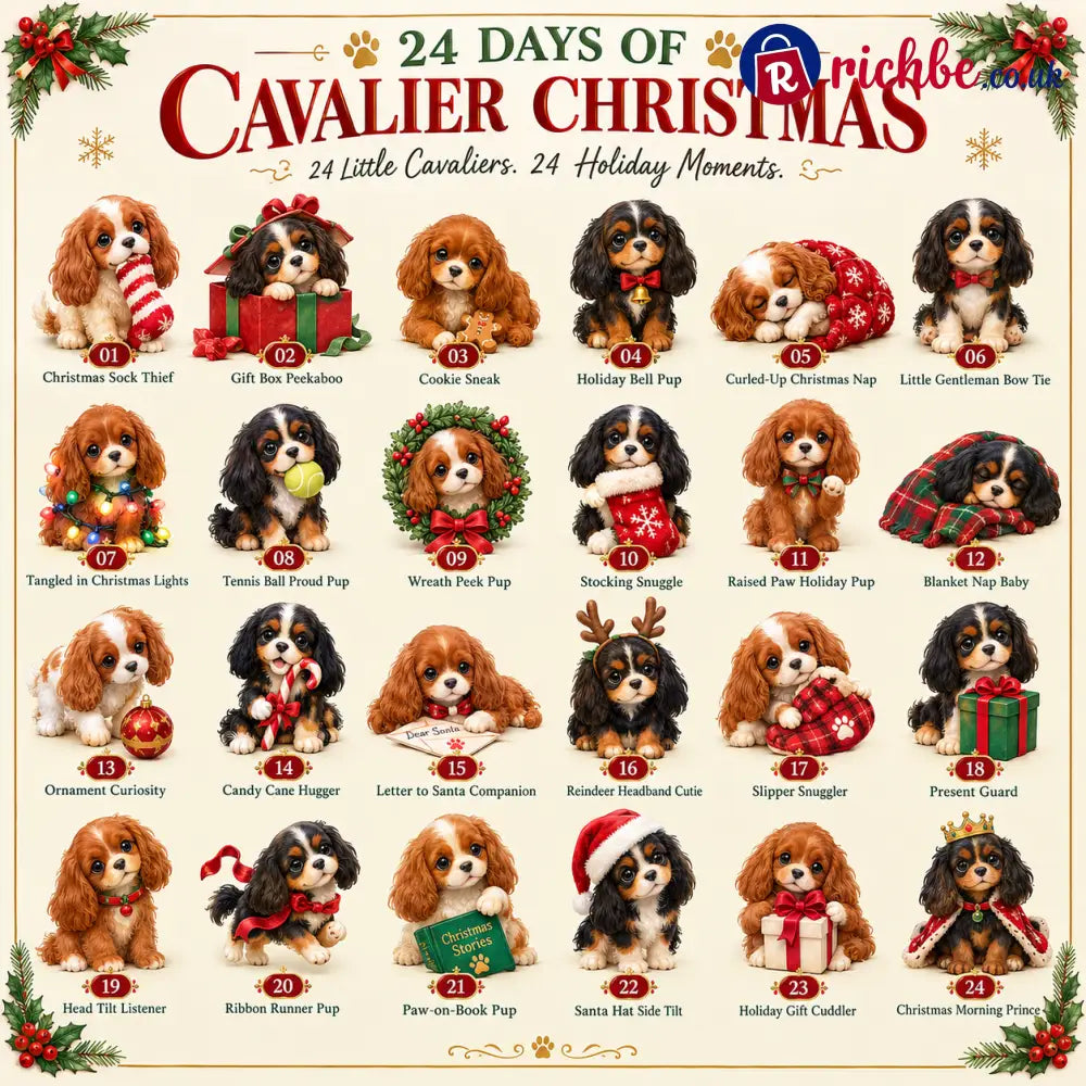 ⭐🐶 24 Days of Cavalier Christmas Advent Calendar 2026 – 24 Collectible Cavalier Surprises