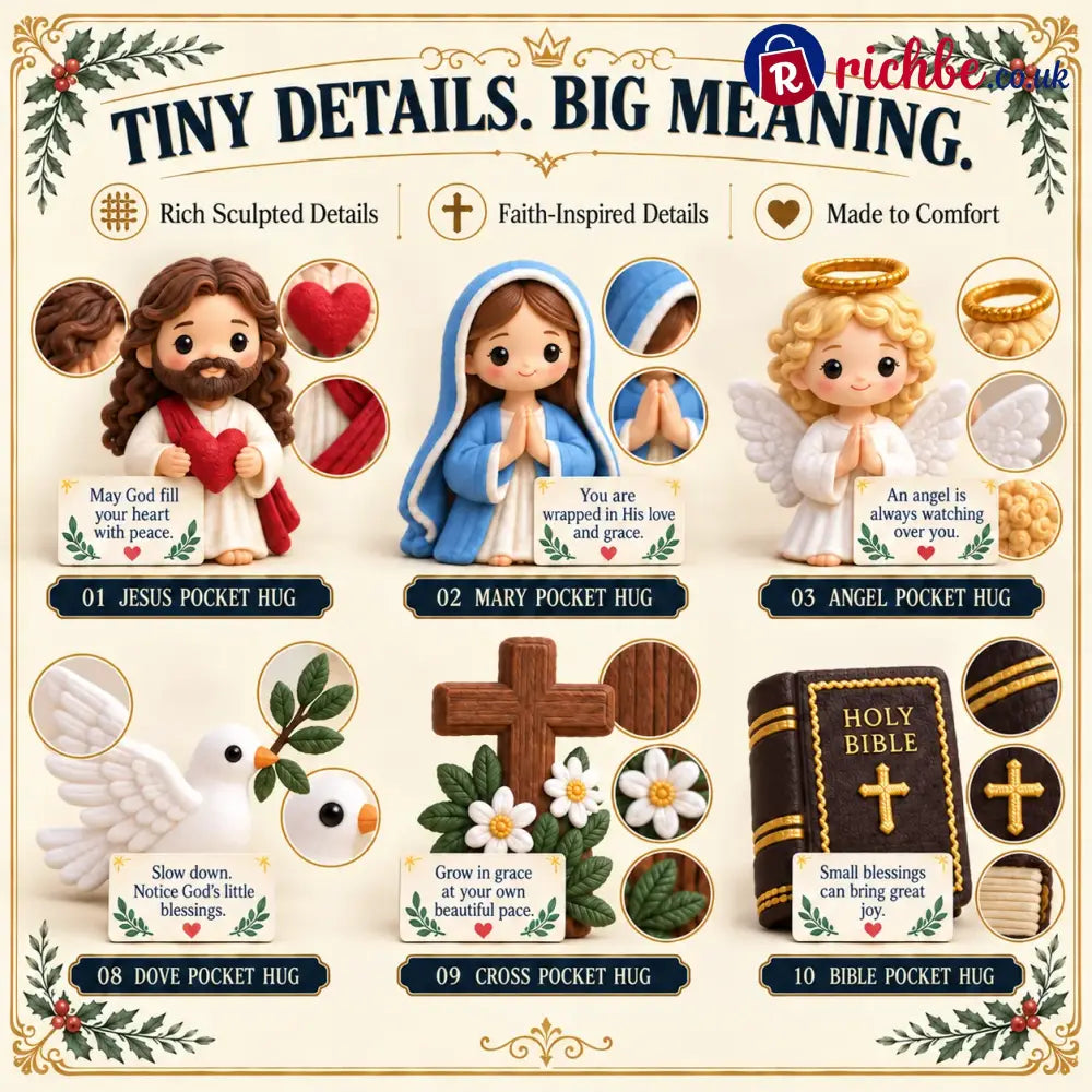 ✝️ 24 Days of Faith-Filled Advent Calendar | 24 Unique Hand-Painted Christian Keepsakes with Matching Encouragement