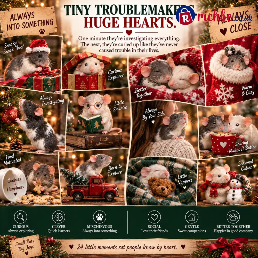 24 Days of Fancy Rats – Tiny Troublemakers Huge Hearts 🐭❤️
